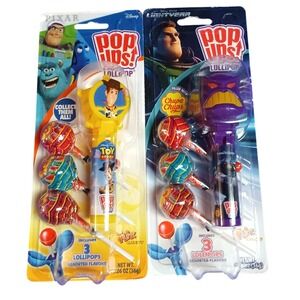 NEW 2 Disney Pixar Toy Story Woody & Lightyear Zurg Flix Pop Ups Lollipop Holder